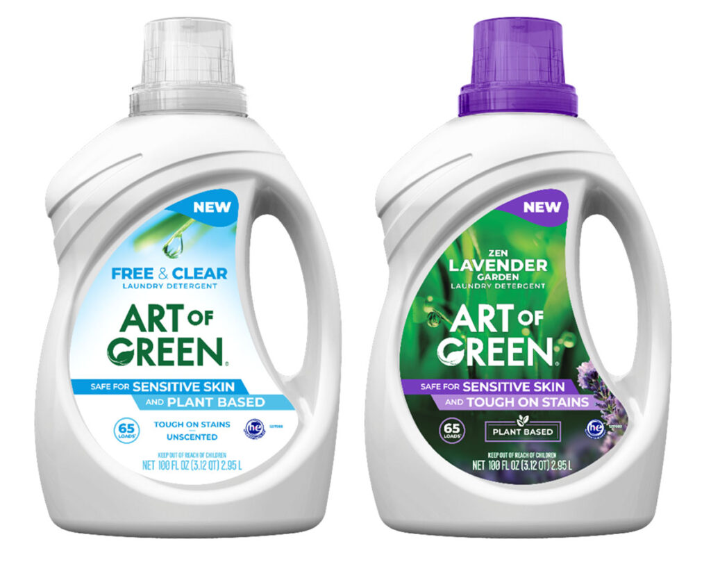 Product photo of recalled Art of Green laundry detergent.
