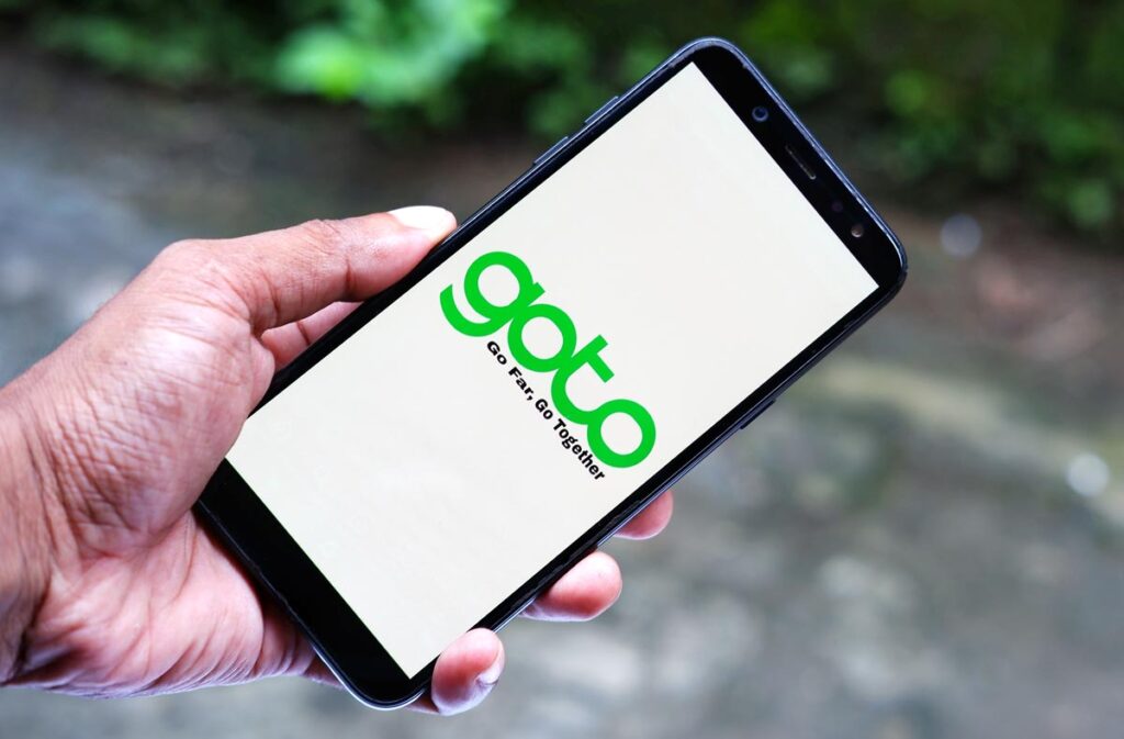 Close up of the GoTo app displayed on a smartphone screen.