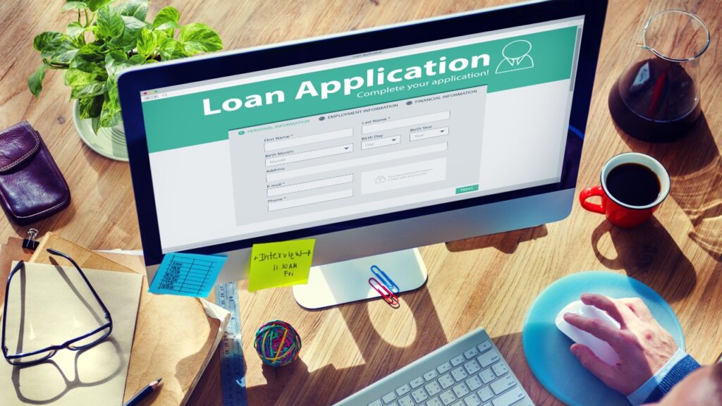Loan Application online, representing the LendUS data breach class action settlement. 