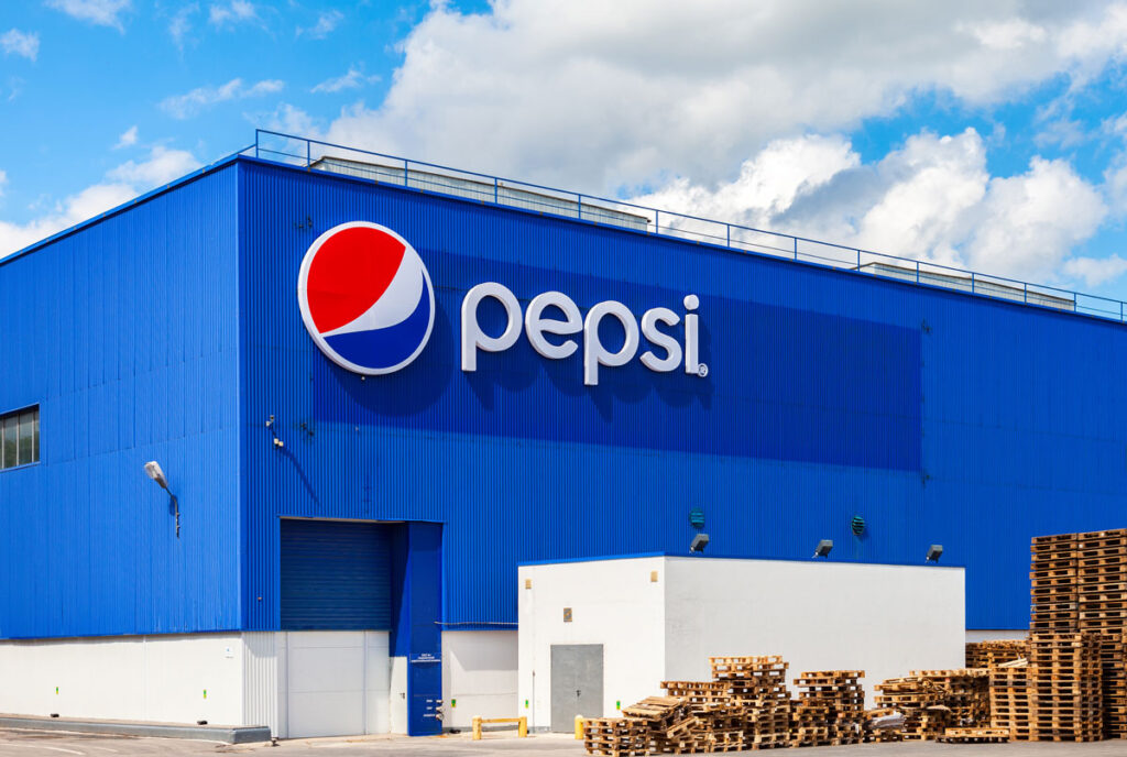 Exterior of a Pepsi location, representing the Pepsi Kronos data breach settlement.
