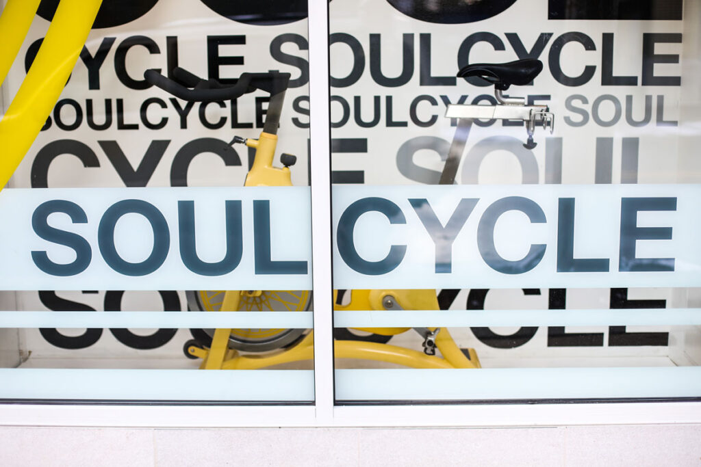 Exterior of a SoulCycle gym, representing the SoulCycle website class action lawsuit.