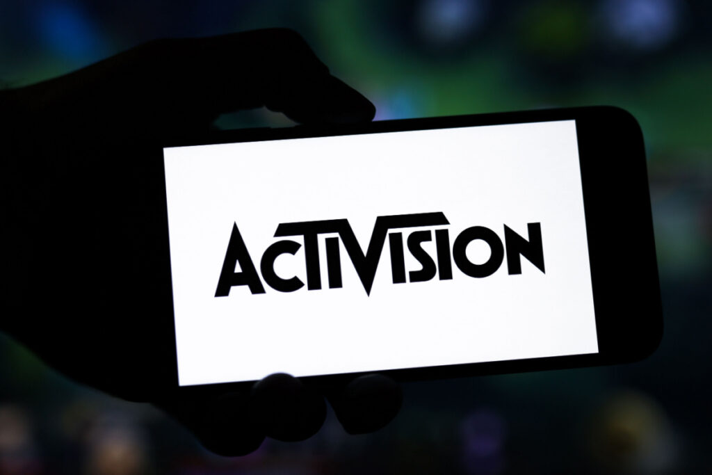 Activision Logo on Cellphone