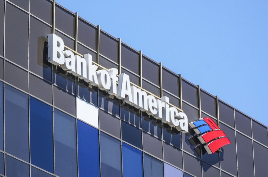 Bank of American sign on top of building, representing the Bank of America PPP loans class action.