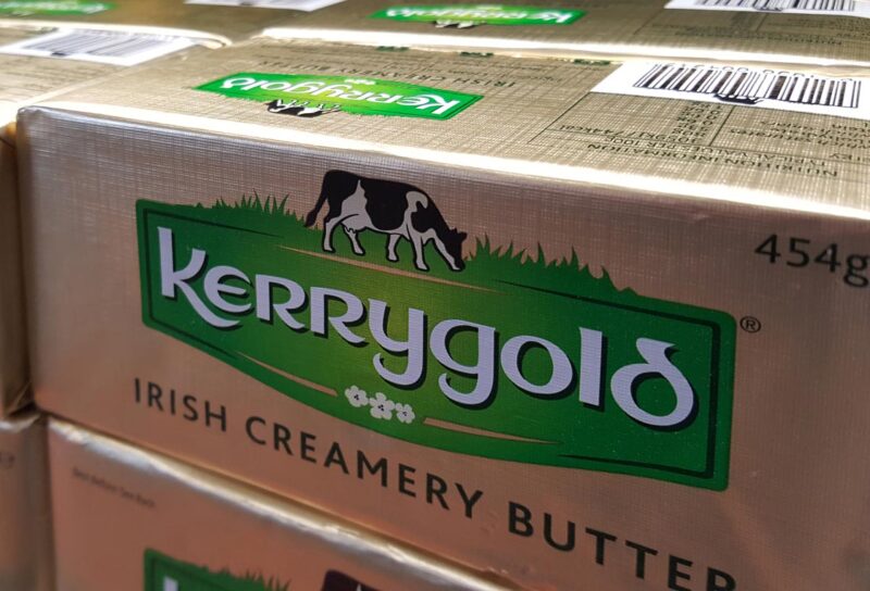 View of the Kerrygold, Irish creamery butter at store.