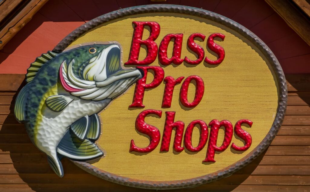 Bass Pro Shops exterior sign and logo.