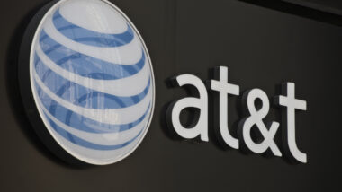 AT&T logo and sign on building
