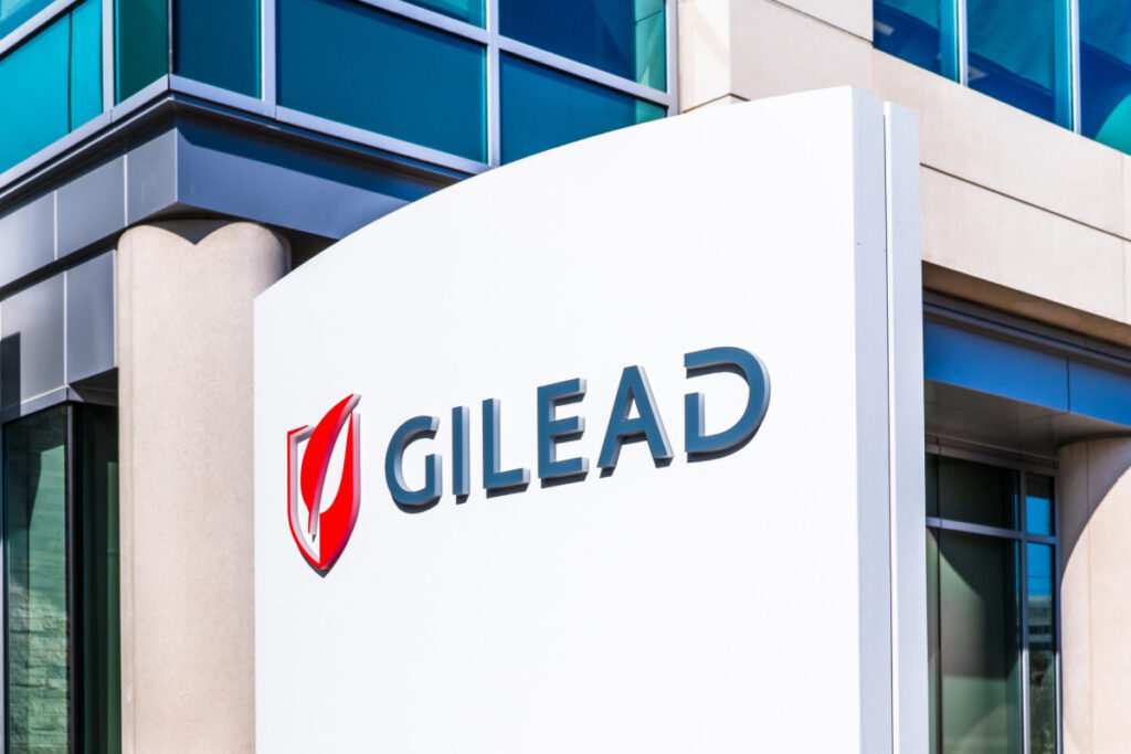 Gilard Sign outside Gilard building representing the Gilead Sciences HIV privacy class action lawsuit settlement.