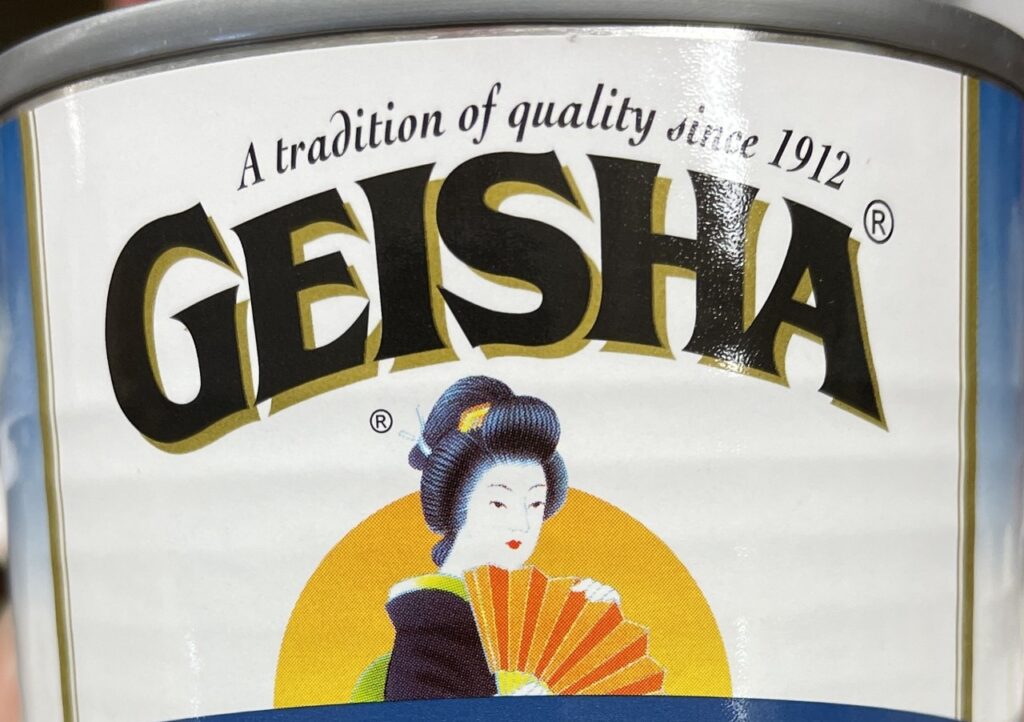 GEISHA brand foods label