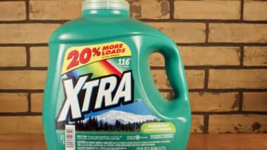 Bottle of Xtra laundry detergent