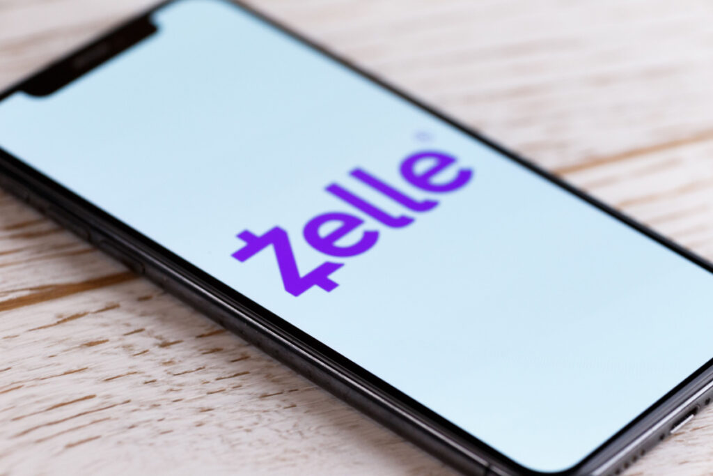 Zelle Logo on cell phone