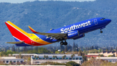 Southwest airplane representing the Southwest Airlines COVID vaccine exemptions class action.