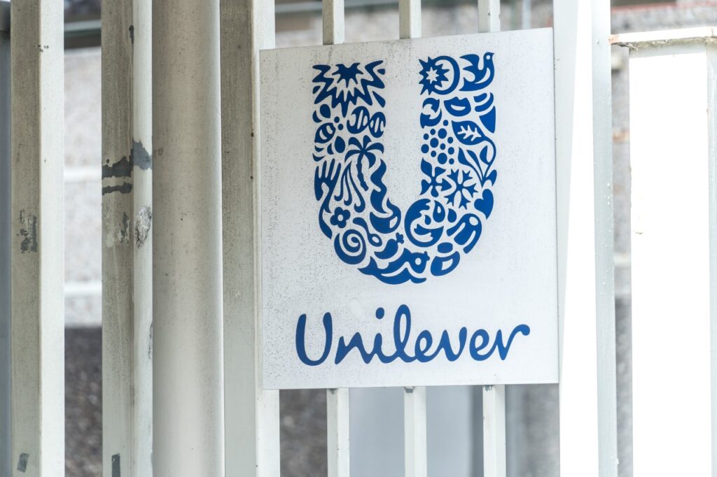 Logo of Unilever, British-Dutch multinational consumer goods company