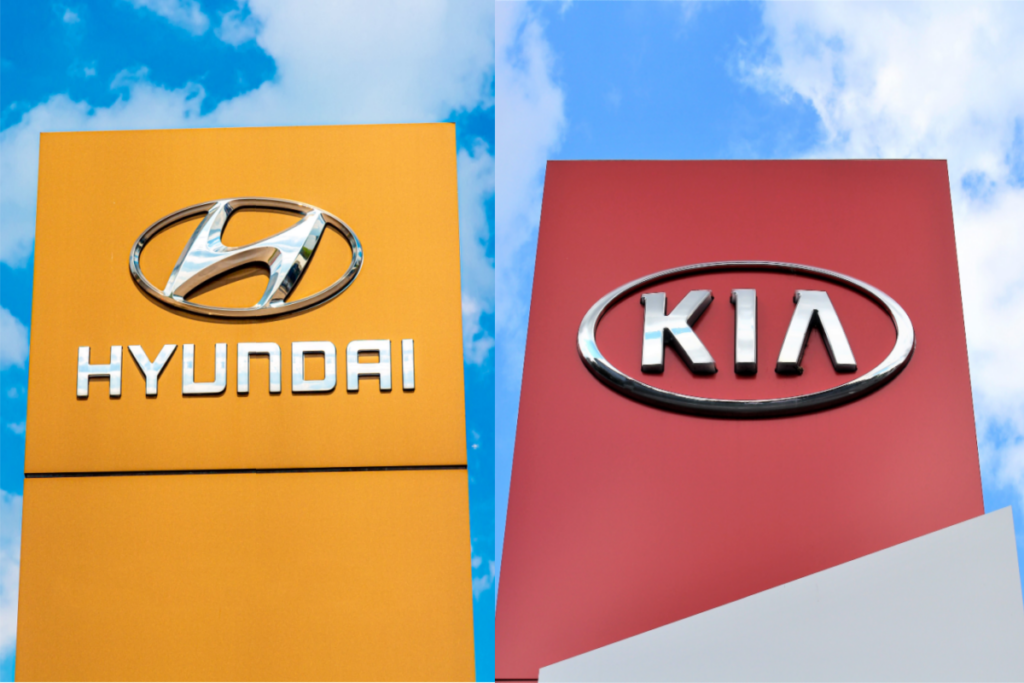 An image of a KIA &Hyundai Logo