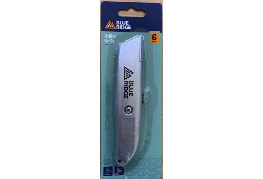 Positec announces recall for Blue Ridge Utility Knives sold at Target due  to laceration hazard - Top Class Actions