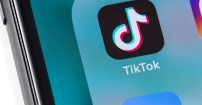 Close up of the TikTok app icon displayed on a smartphone screen, representing the Montana TikTok ban.