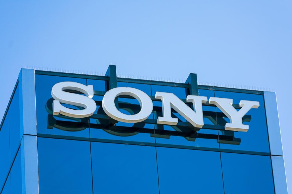 Close up of Sony signage, representing the Sony cameras class action.