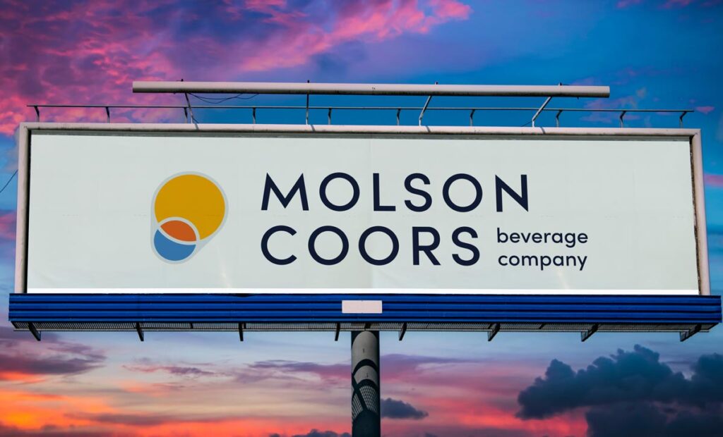 Molson Coors signage against a sunset sky, representing the Topo Chico Ranch Water class action.
