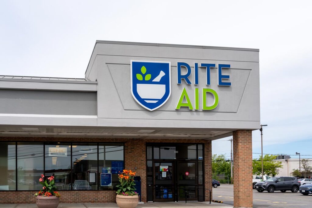 Exterior of a Rite Aid location.