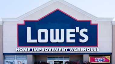 Exterior of a Lowe's store, representing the Lowe’s lawsuit against Mastercard .