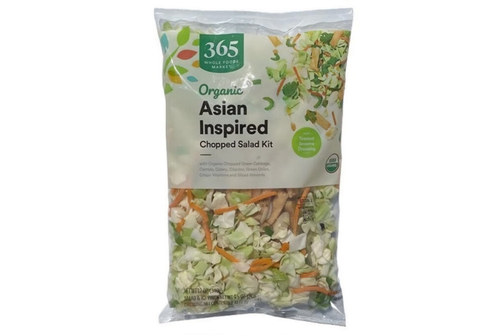 Product photo of recalled salad sold at Whole Foods, representing the Whole Foods salad recall.