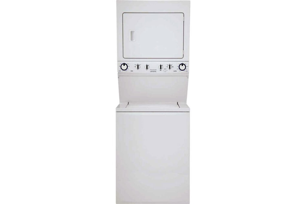 Product photo of recalled Frigidaire Gas Laundry Center by Frigidaire.