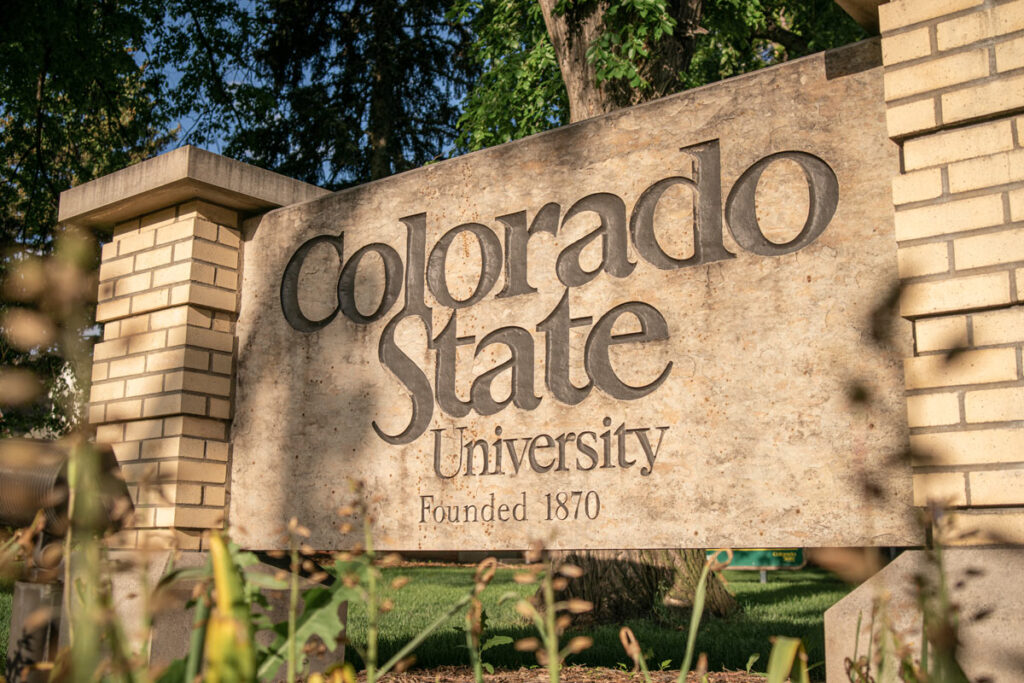 Colorado State University signage, representing the Colorado State University cyberattack.