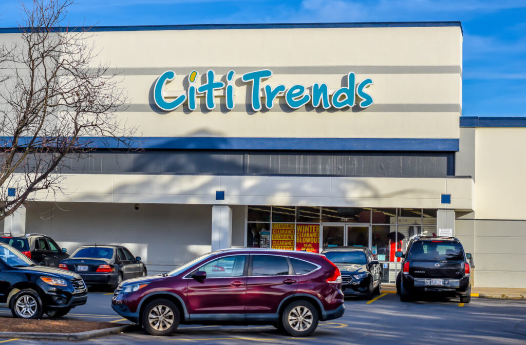 Exterior of a Citi Trends store, representing the Citi Trends data breach class action.