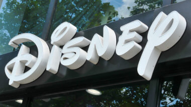 Close up of Disney signage, representing the Disney women managers class action.