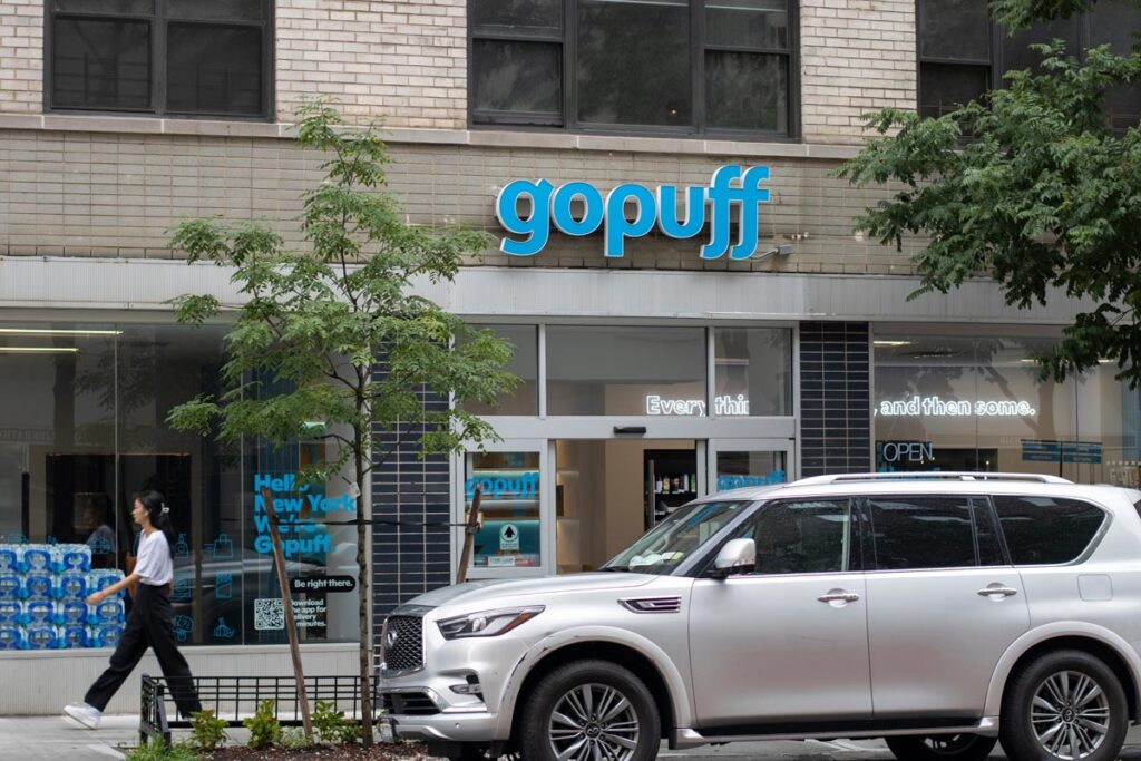Exterior of a Gopuff location, representing the gopuff class action.