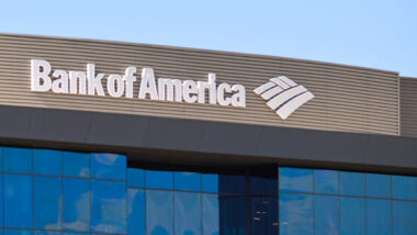 Bank of America signage against a blue sky, representing the Bank of America credit card class action.