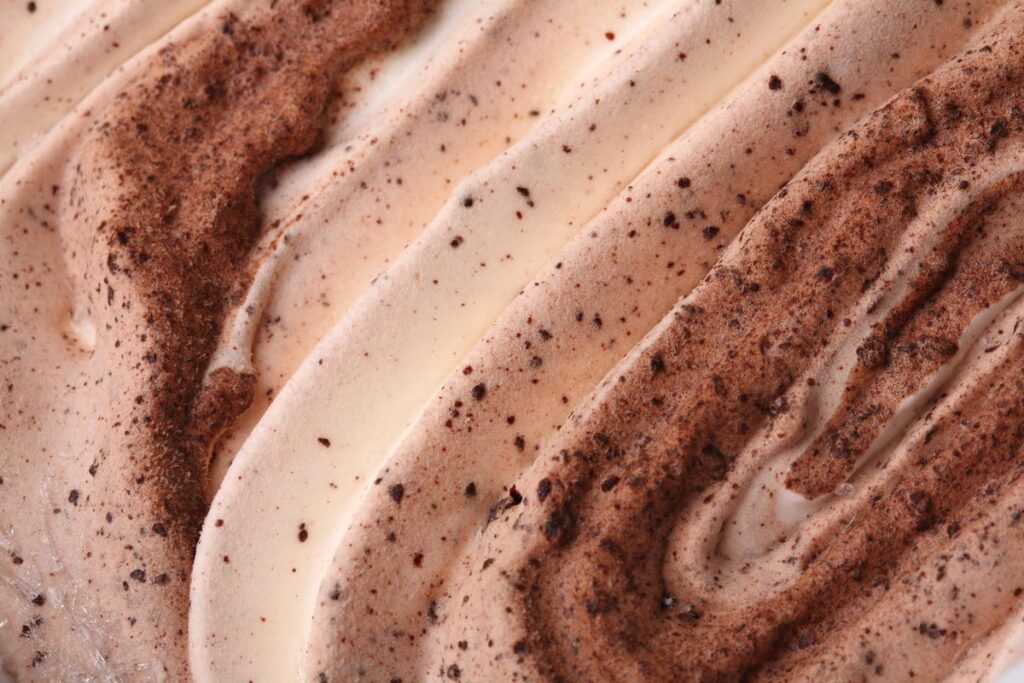 Close up of ice cream texture, representing the Real Kosher class action.