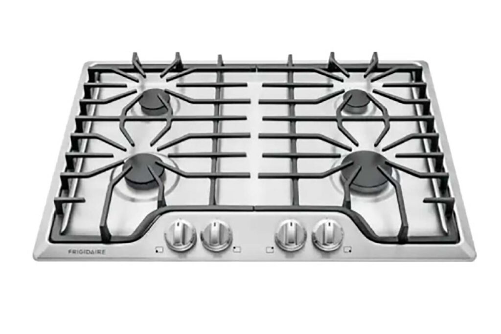 Product photo of recalled gas cooktop, representing the Frigidaire gas cooktop recall.