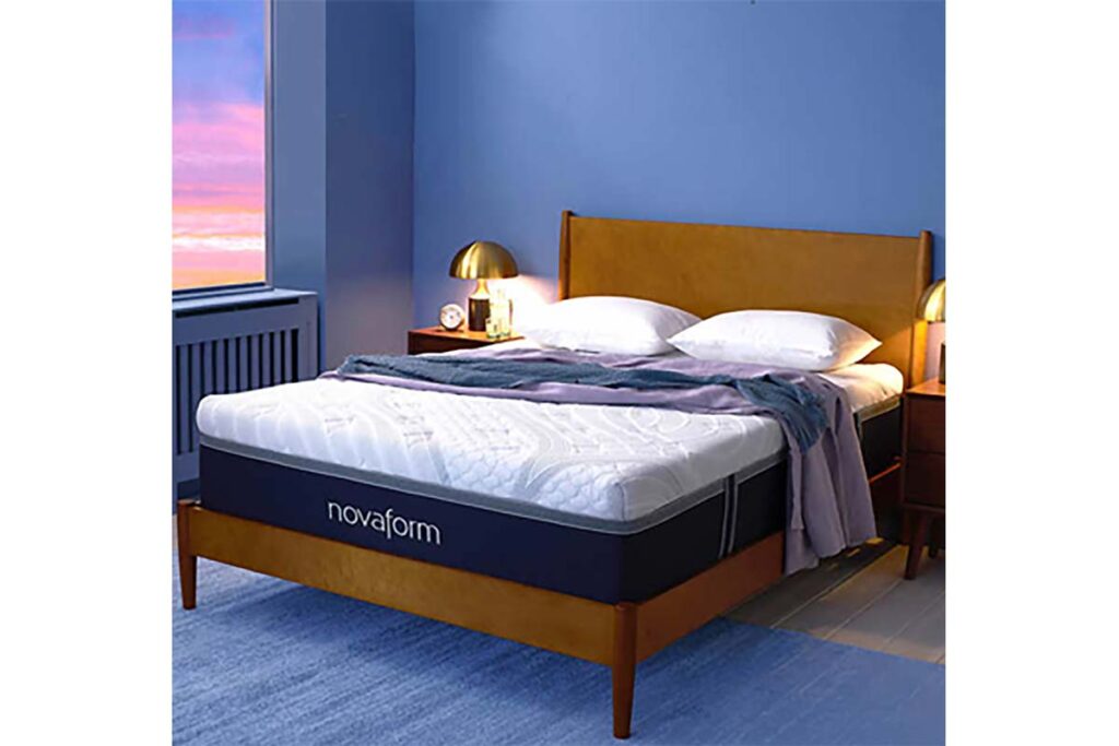 Product photo of recalled Novaform mattress, representing the Costco mattress recall.