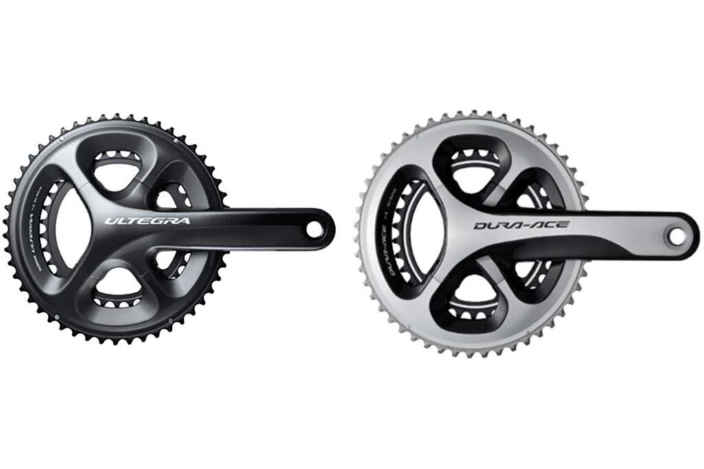 Product photo of recalled cranksets by Shimano, representing the Shimano crankset recall.