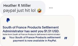 South of France FB 7-13-23 checks in the mail
