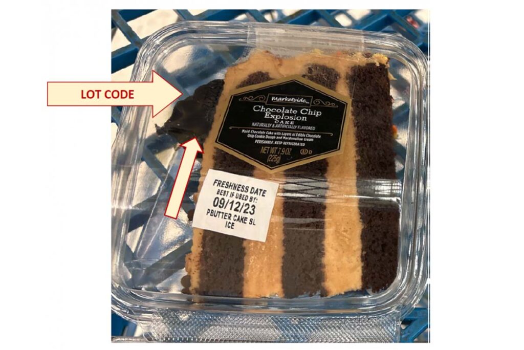 Product photo of recalled cake by Walmart, representing the Walmart cake recall.