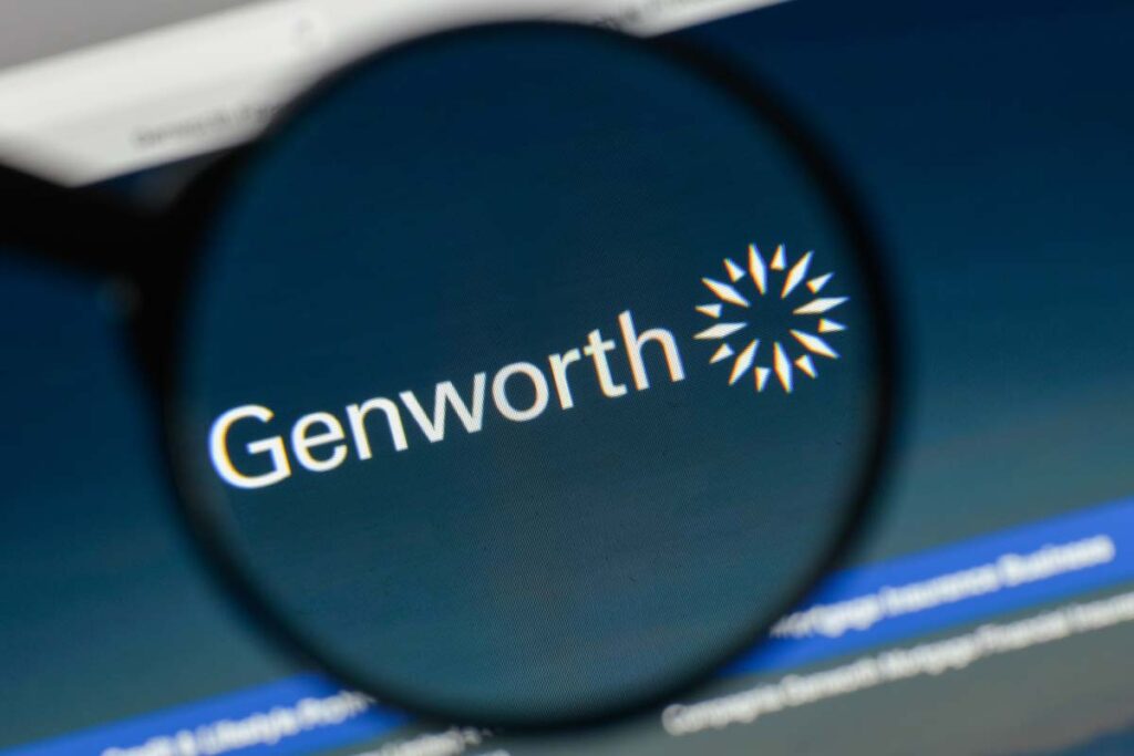 Close up of Genworth logo on a computer screen, representing the Genworth data breach class action.
