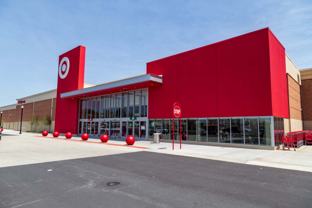 Exterior of a Target store, representing the Target fruit cocktail class action.