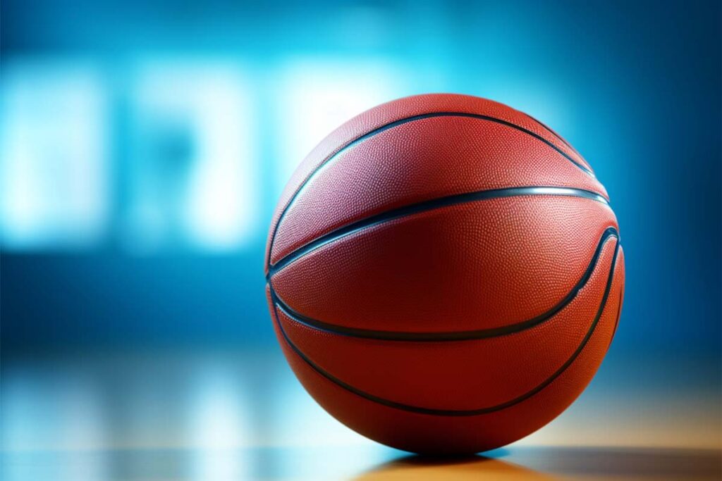 Close up of a basketball, representing Dartmouth men's basketball.