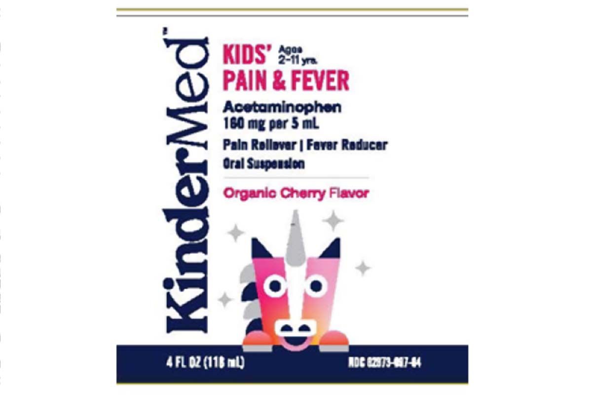 Recall initiated for KinderMed pain, fever products due to