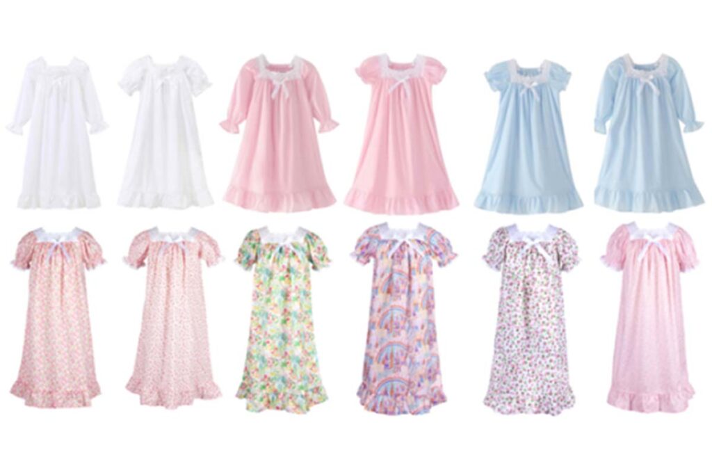 Product photo of recalled nightgowns, representing the children's nightgowns recall.