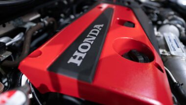 Close up of a Honda engine, representing the Honda recall.