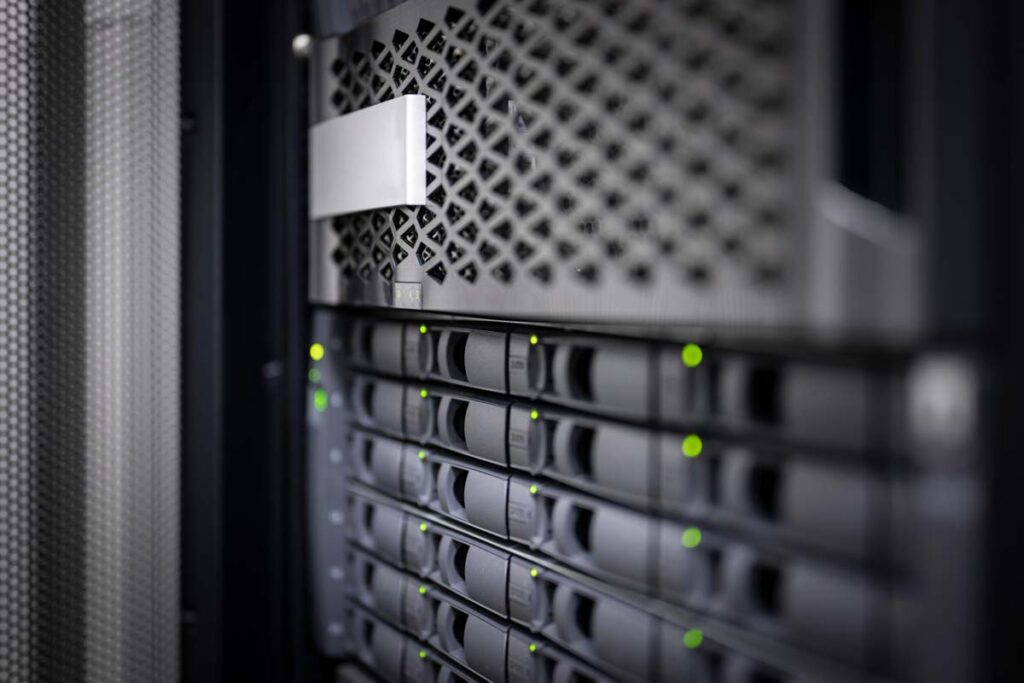 Close up of a network server, representing the Pathways data breach class action.