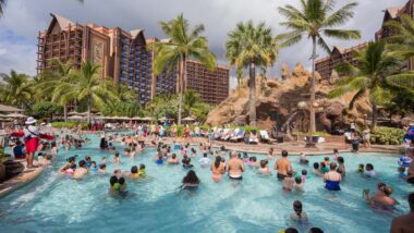 Pool area at Disney's Aulani Resort in Kapolei, Hawaii, representing the Disney Aulani pool class action.