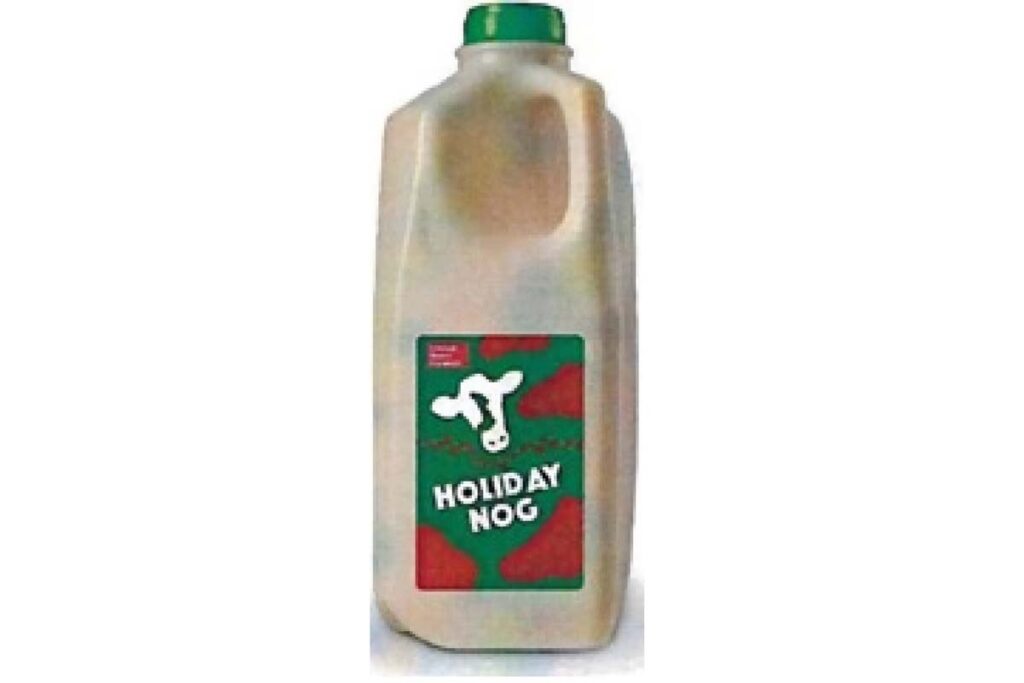 Product photo of recalled Holiday Nog by Prairie Farms, representing the holiday nog recall.