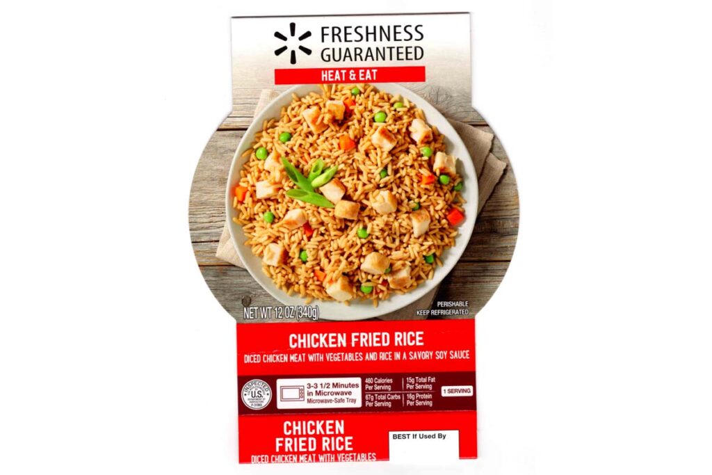 Product photo of recalled chicken fried rice by Garland Ventures, representing the chicken fried rice recall.