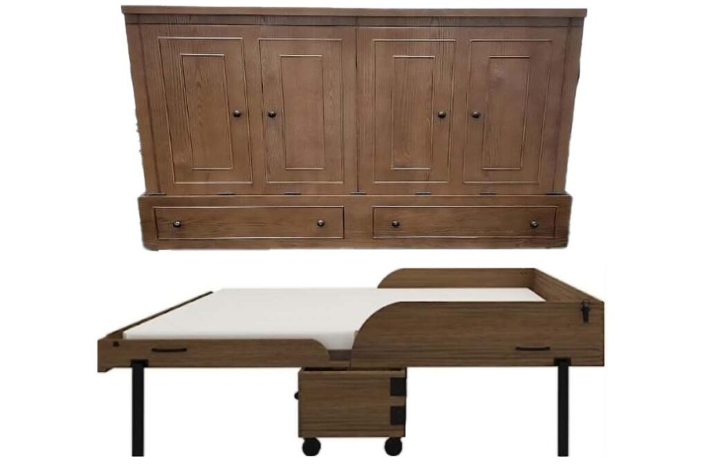 Product photo of recalled bed sold by Murphy, representing the Murphy beds recall.