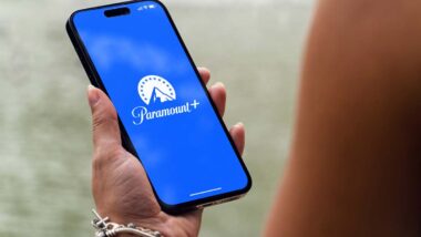 Close up of a smartphone displaying the Paramount Plus logo, representing the Paramount automatic renewal class action.