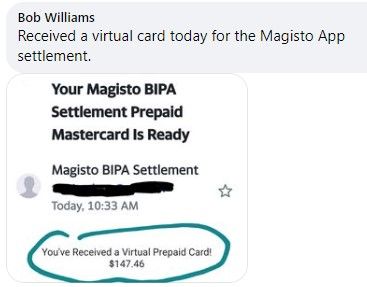 Magisto BIPA FB 10-20-23 settlements paying out