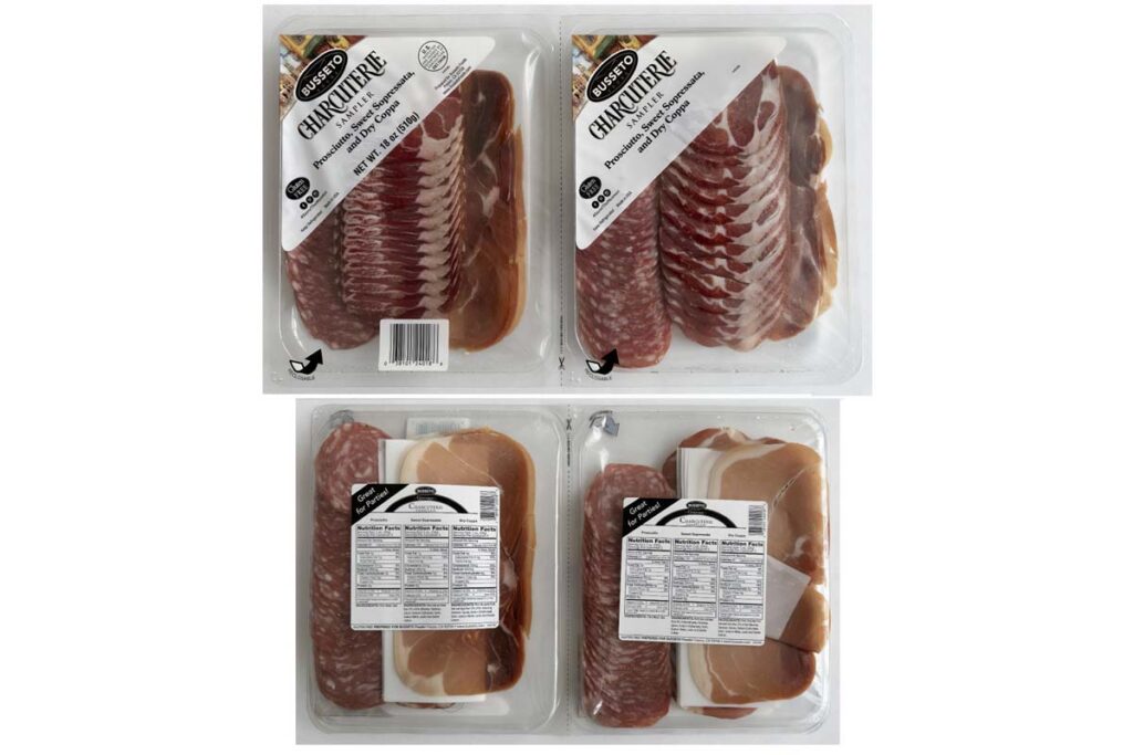 Product photo of recalled charcuterie meat sampler by Fratelli Beretta USA, representing the charcuterie meat sampler recall.
